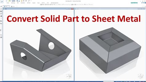 sheet metal training|solid edge sheet metal tutorial.